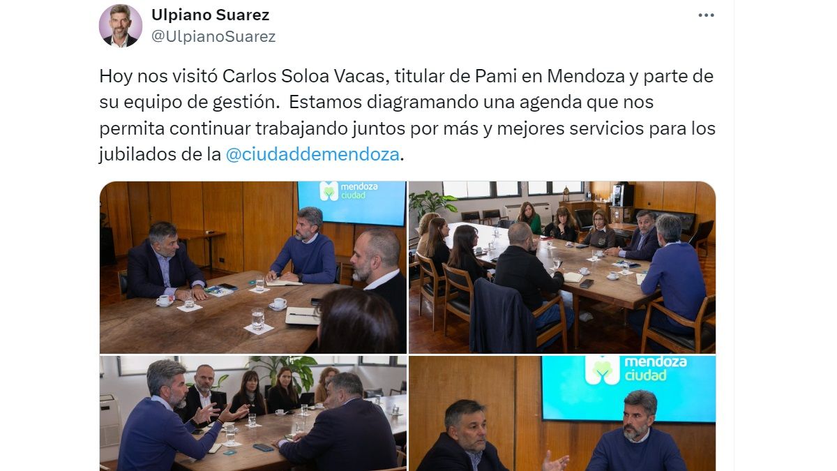 Encuentro en Capital entre la administración saliente del PAMI y el intendente Ulpiano Suarez. Encuentro en Capital entre la administración saliente del PAMI y el intendente Ulpiano Suarez.