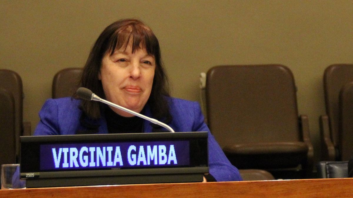 Virginia Gamba en una de sus tantas esxposiciones por el mundo. Virginia Gamba en una de sus tantas esxposiciones por el mundo.