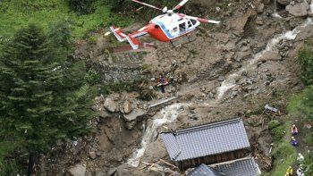 Las lluvias en Japón dejaron casi 60 muertos y más de 50 desaparecidos