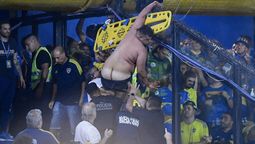El hincha de Boca se lastimó en el partido ante Atlético Tucumán.