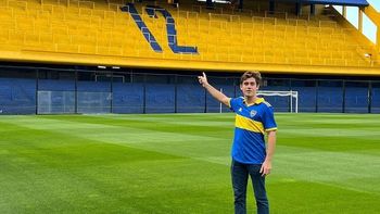 Franco Colapinto celebró el triunfo del Xeneize en la previa del Road Show de la Fórmula 1 en Argentina Franco Colapinto celebró el triunfo del Xeneize en la previa del Road Show de la Fórmula 1 en Argentina