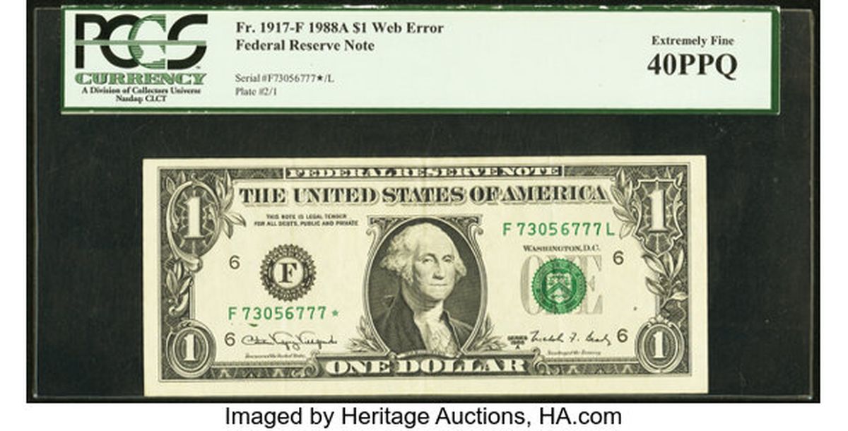 Billete de 1 dólar que vale 24 mil dólares. Foto: HA Billete de 1 dólar que vale 24 mil dólares. Foto: HA