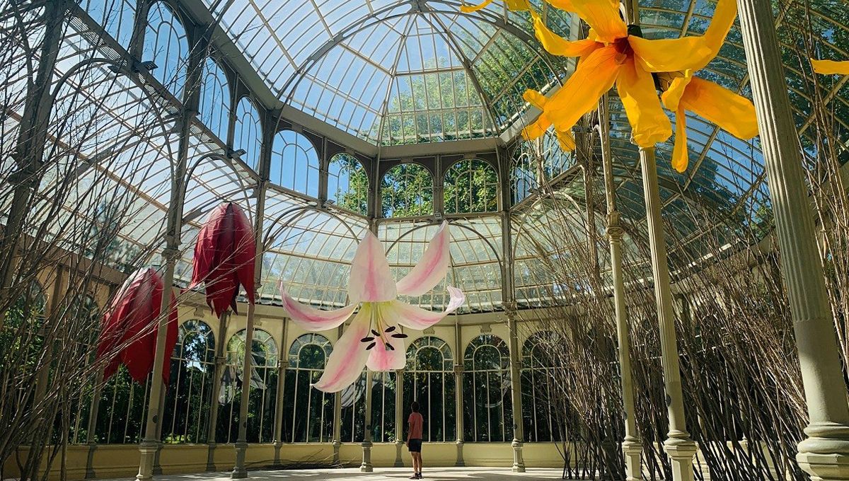 El Palacio de Cristal de Madrid tiene una estructura que incorpora a la naturaleza.