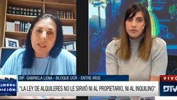 Gabriela Lena, del bloque de Diputados de la UCR dialoga sobre la Ley de Alquileres.