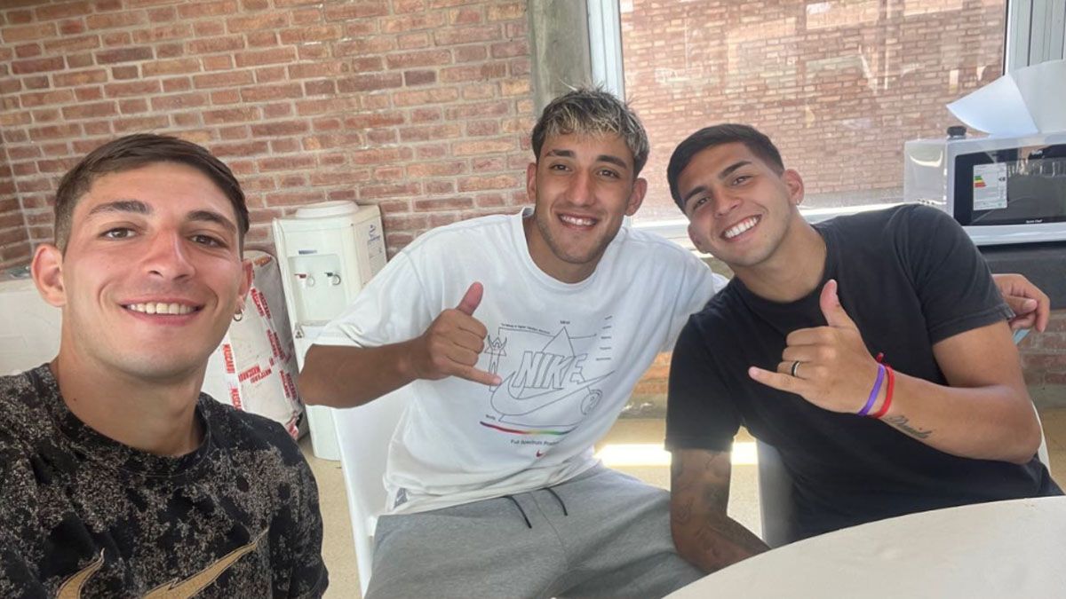 López Muñoz con Gonzalo Ábrego y Matías Ramírez en Coquimbito