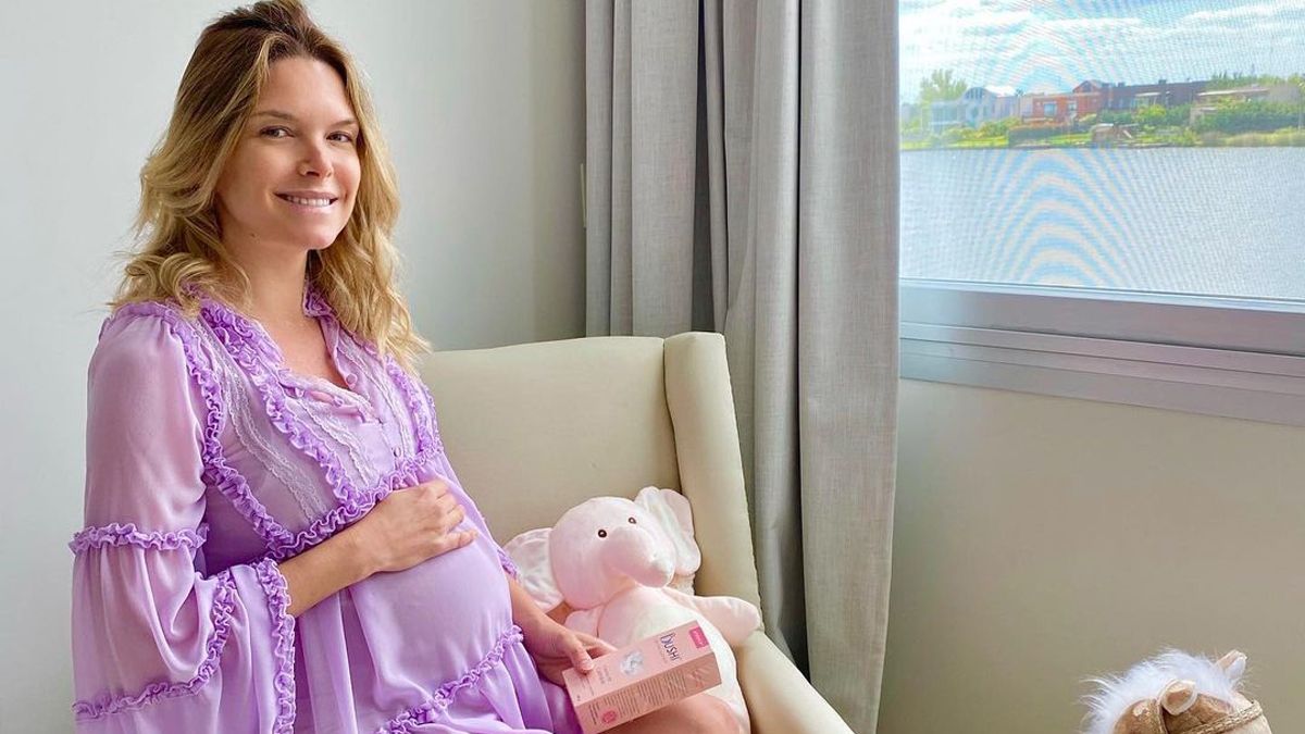 Sofía Zámolo publicó esta foto horas antes de ser mamá.