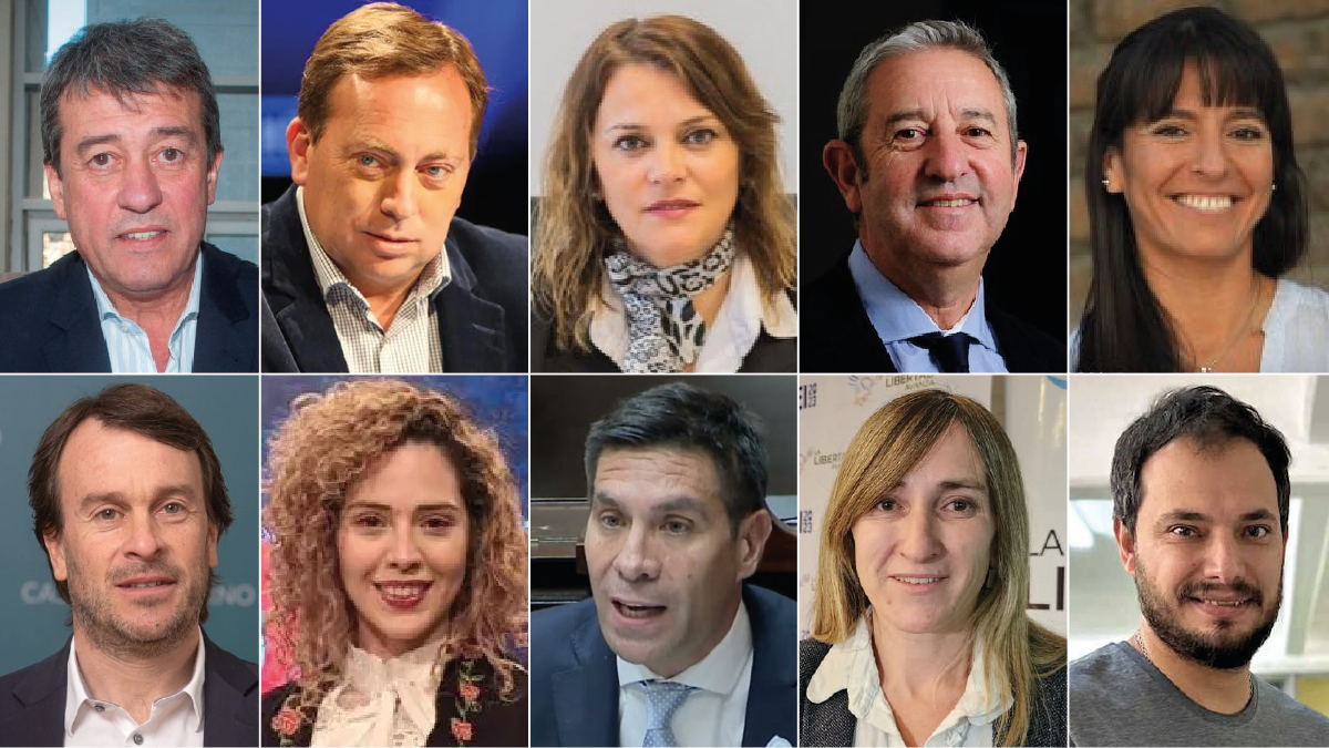 Los 10 diputados nacionales por Mendoza. El año pasado los peronistas Bermejo, Aviero y Paponet y los radicales Cobos, Verasay y Nieri no avalaron el veto al aumento a los jubilados. Arrieta se abstuvo. Correa Llano, Llano y Martínez lo respaldaron.