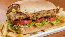 Un manjar. Votaron al sánguche de milanesa como la segunda mejor comida.