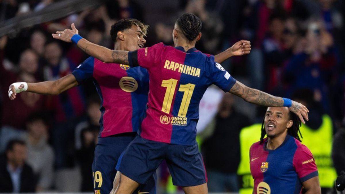 Yamal y Raphinha brillaron en el Barcelona.
