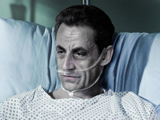 Una campaña pro eutanasia en Francia usó la imagen de Sarkozy moribundo