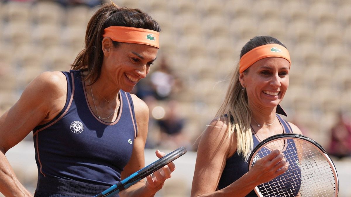 Gabriela Sabatini y Gisela Dulko tropezaron en su segunda aparición en el Torneo de Leyendas de Roland Garros.