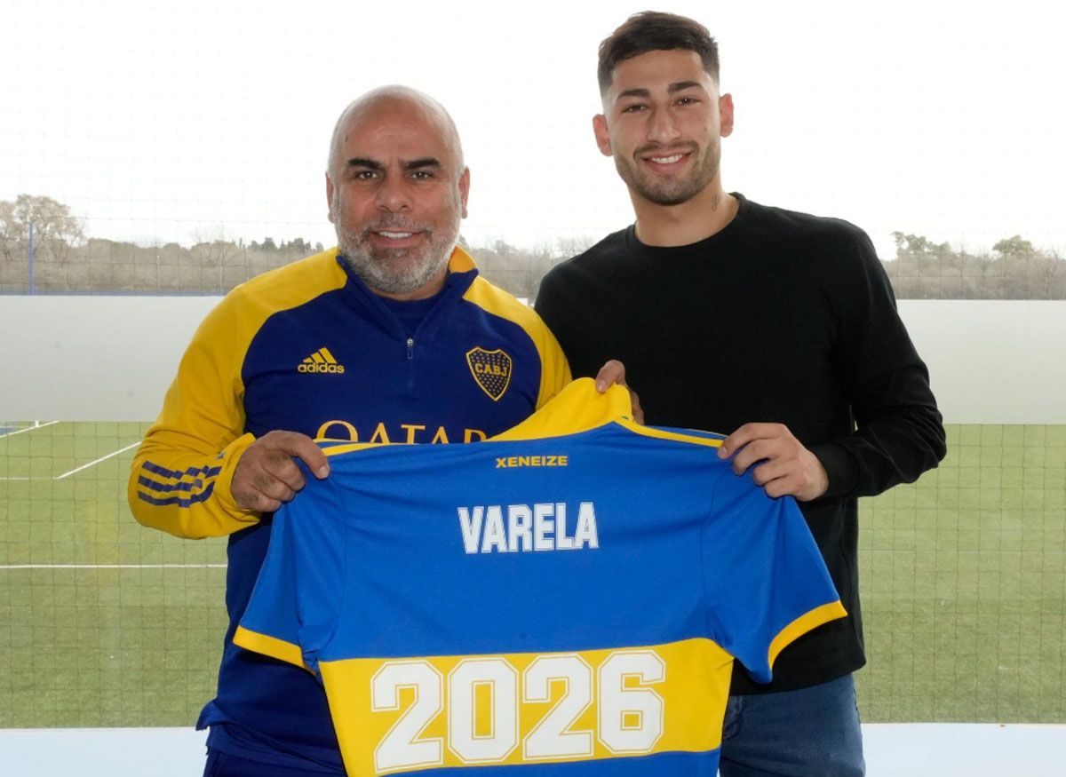 Varela renovó su contrato en agosto y firmó hasta fines del 2026