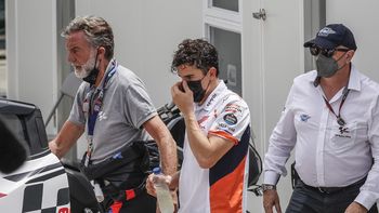Marc Márquez y una impresionante caída en el MotoGP