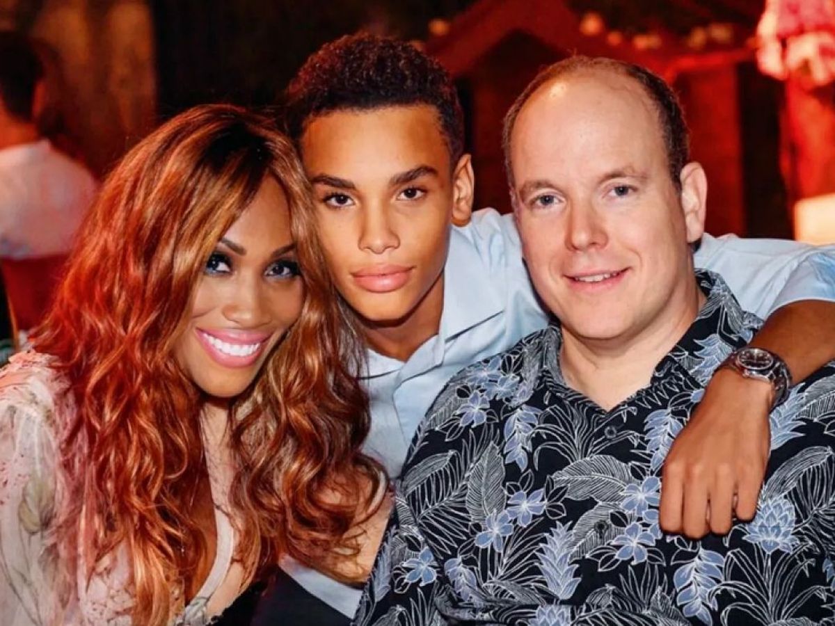 Alberto de Mónaco y su hijo Alexandre. Alberto de Mónaco y su hijo Alexandre. 