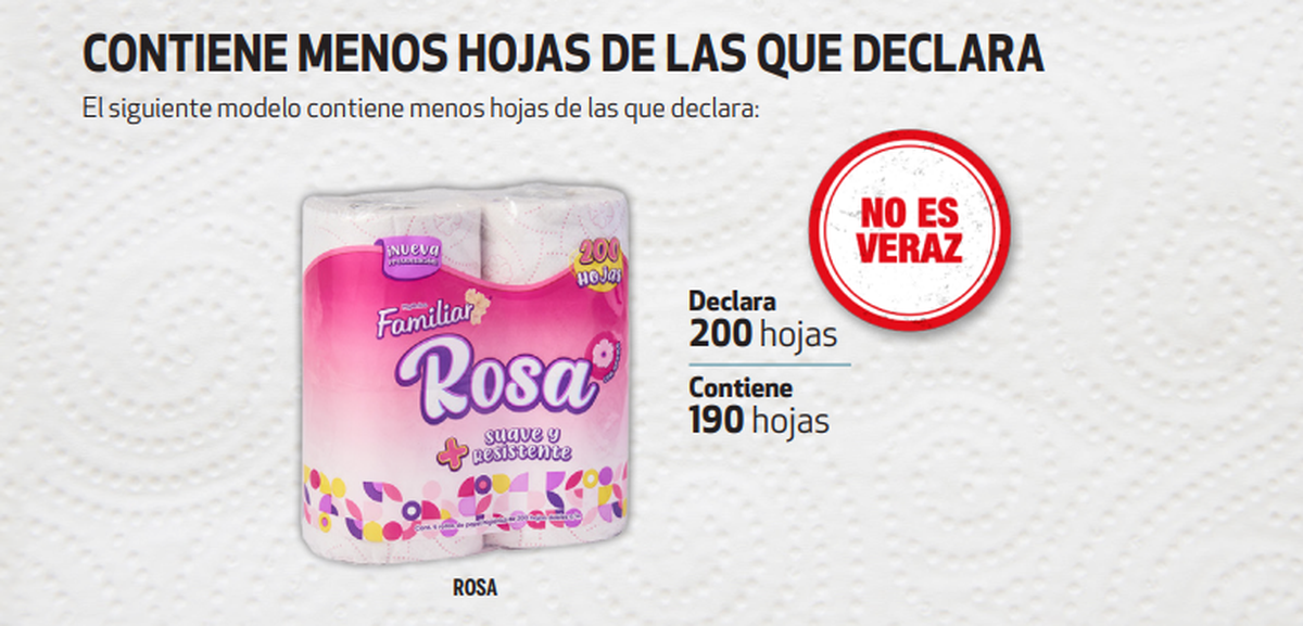Este papel higiénico no cumple lo que promete, según PROFECO. Este papel higiénico no cumple lo que promete, según PROFECO.