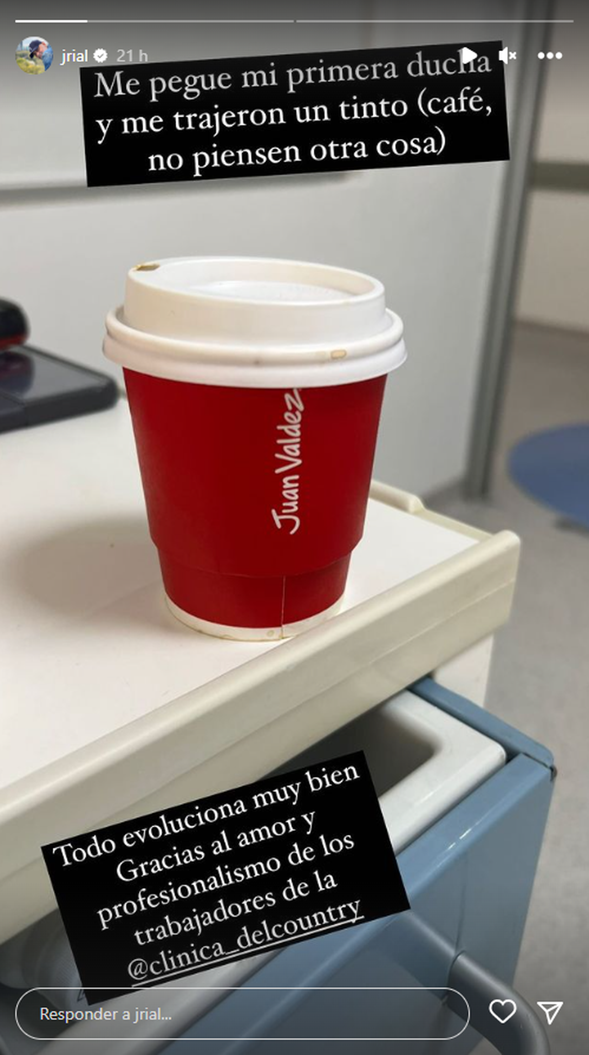 Jorge Rial subió un par de historias a su Instagram contando un poco sobre su estado de salud.