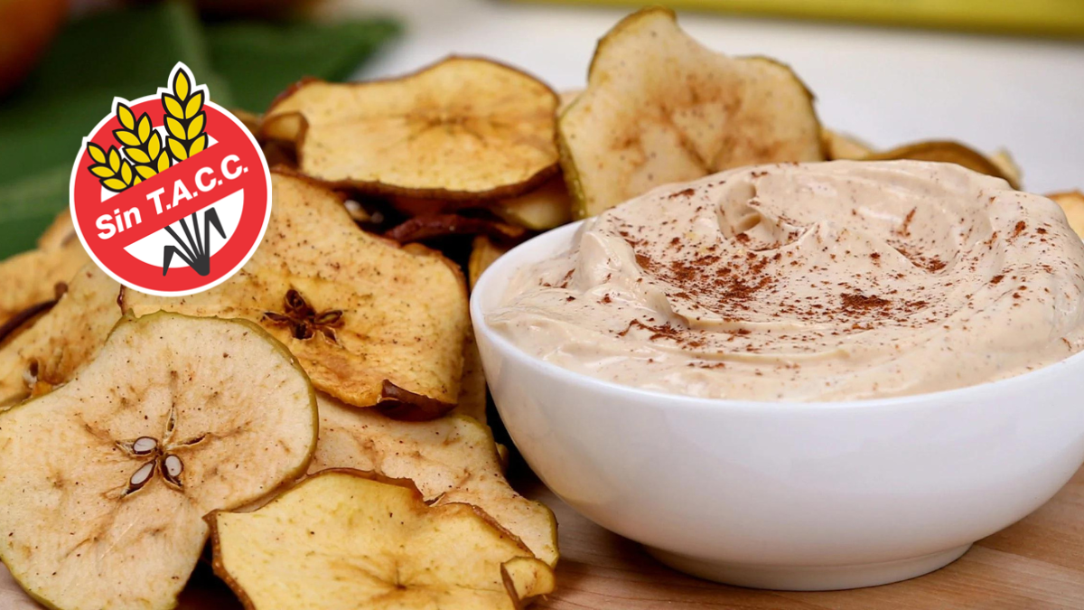 Con esta sencilla receta sin TACC obtendrás unos deliciosos chips de manzana muy crujientes.