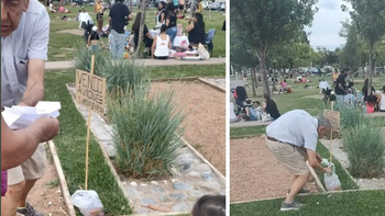 El tierno hombre mayor que cautivó Mendoza vendiendo avioncitos de papel