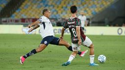 Leonard Costa se destacó en el partido entre Independiente Rivadavia y Fluminense por Copa Libertadores. Foto: Nicolás Ríos/Diario UNO.&nbsp;
