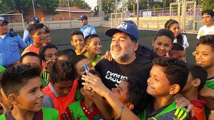 Las sabias palabras de Diego para los chicos nicaragüenses
