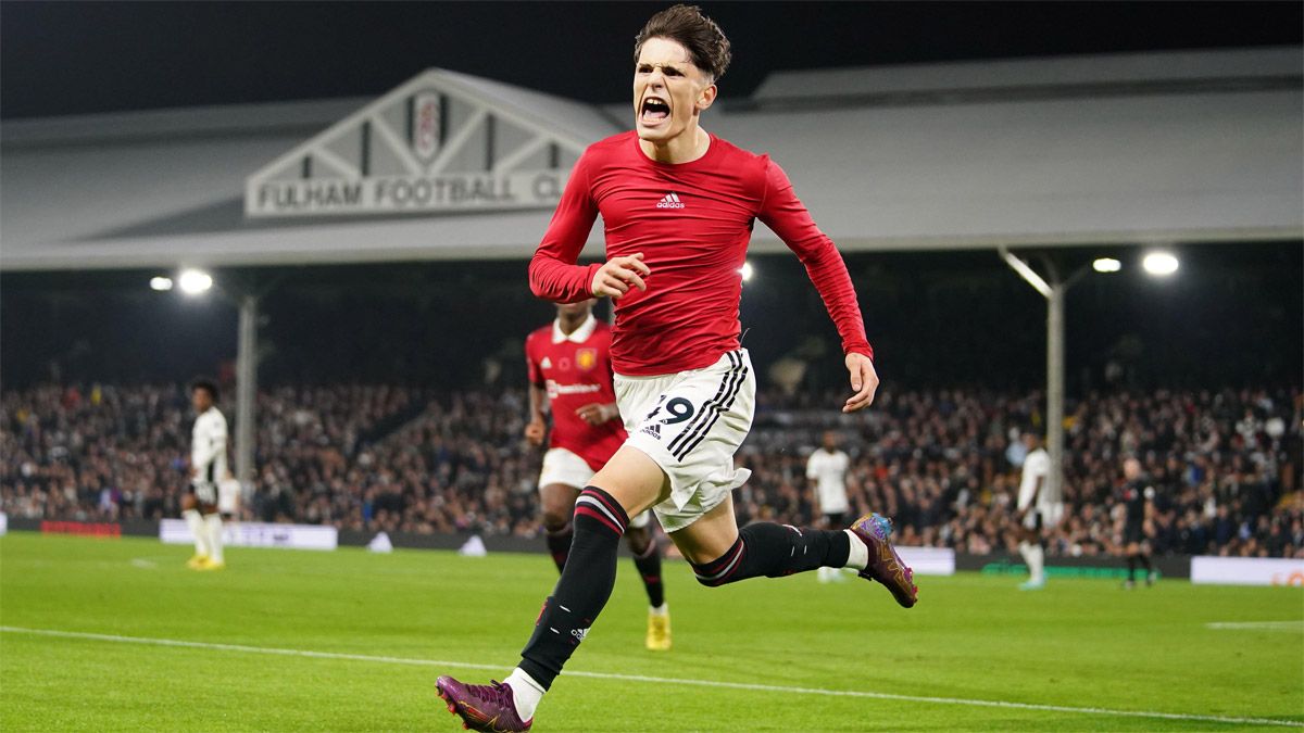 Alejandro Garnacho es la gran sensación en el Manchester United.