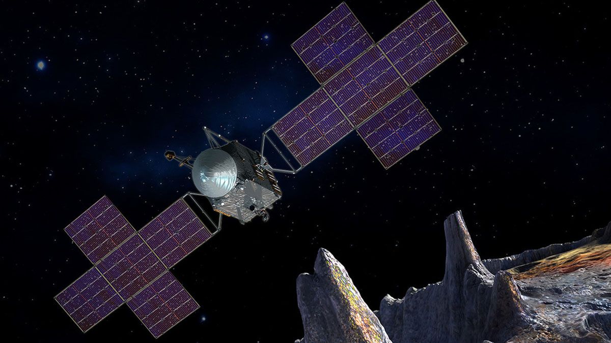 La nave se debe acercar al asteroide para estudiarlo.