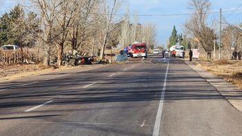Chocó en San Martín un camión cargado con ácido y el chofer fue internado tras sufrir una grave intoxicación