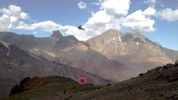 Rescate en el Aconcagua. Fuente: Ministerio de Seguridad de Mendoza.&nbsp;
