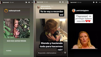Los famosos despidieron a Mariana Prommel