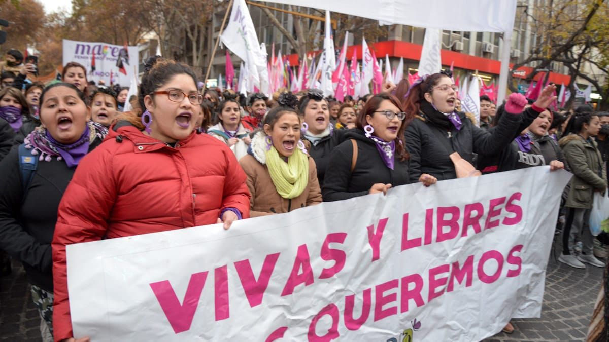 Vivas y libres nos queremos, fue una de las consignas que marcó la tarde.