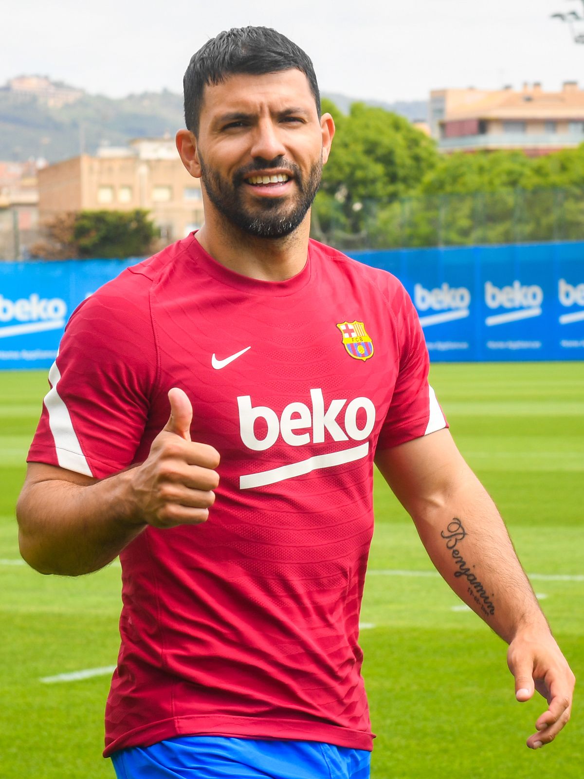 El Kun Ag&uuml;ero tuvo su primer d&iacute;a como jugador del Barcelona.