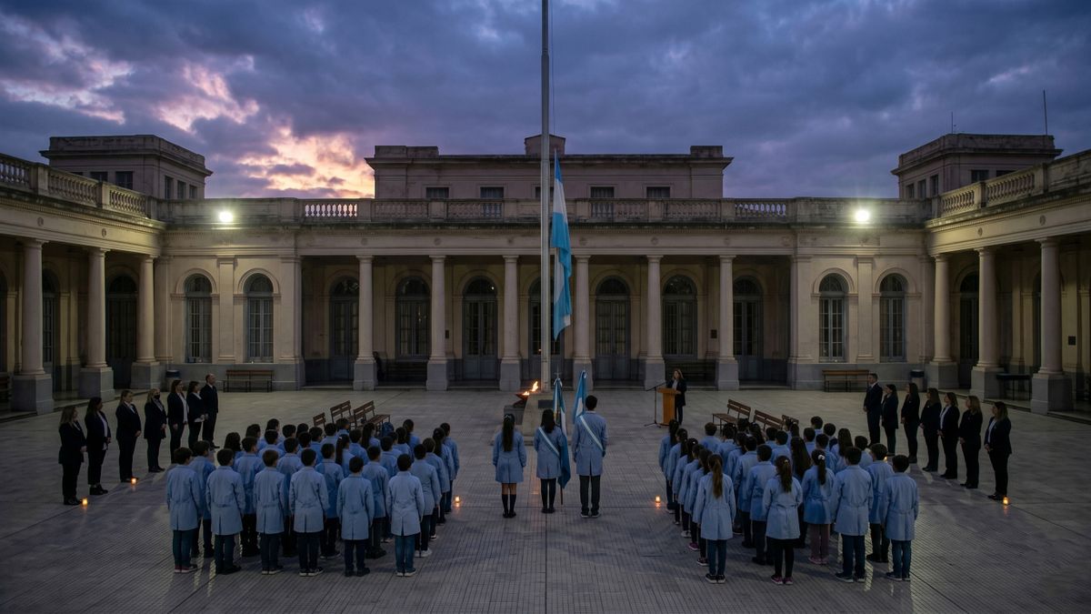 Cuando hay luto, la bandera argentina debe usarse a media asta. Cuando hay luto, la bandera argentina debe usarse a media asta.