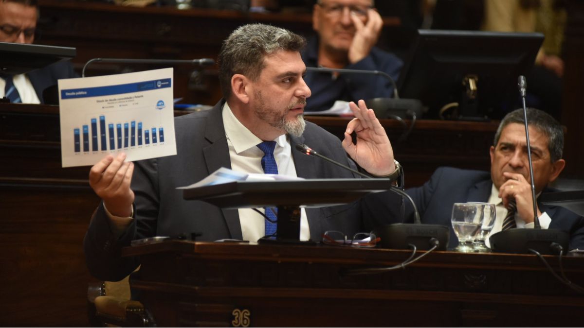 El senador Martín Kerchner habló en el recinto en nombre del oficialismo y defendió el Presupuesto 2026. El senador Martín Kerchner habló en el recinto en nombre del oficialismo y defendió el Presupuesto 2026.