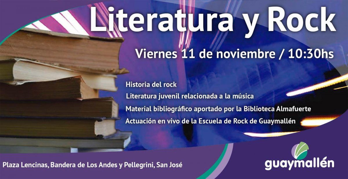 Se viene una combinación de libros y melodías