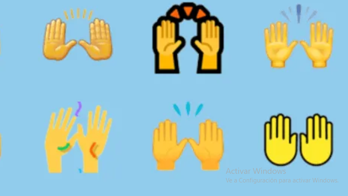 WhatsApp el significado del emoji con las palmas arriba