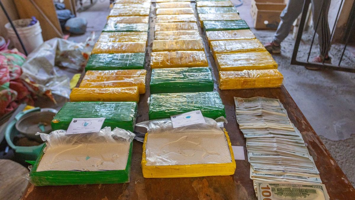 Golpe al narcotráfico en Guaymallén: secuestraron casi 34 kilos de cocaína y U$S18.200