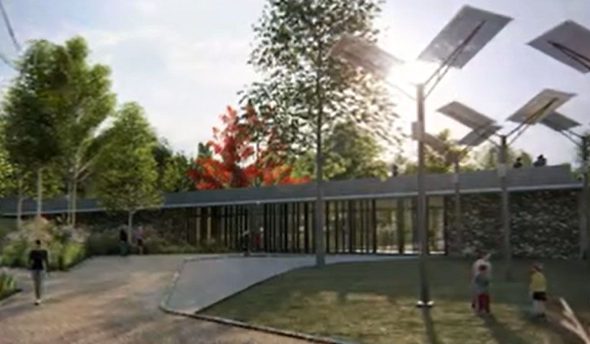 La obra del ecoparque está enfocada en la sustentabilidad y el cambio climático.