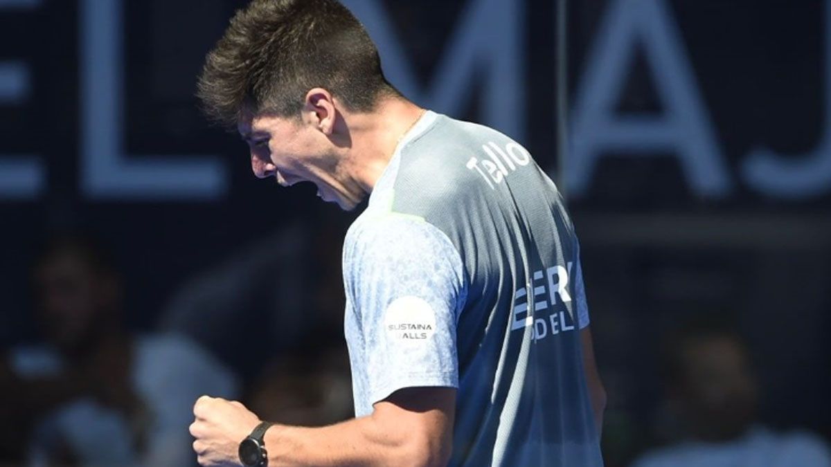 Juan Tello es uno de los argentinos que estarán en semifinales del Premier Padel en Roland Garros