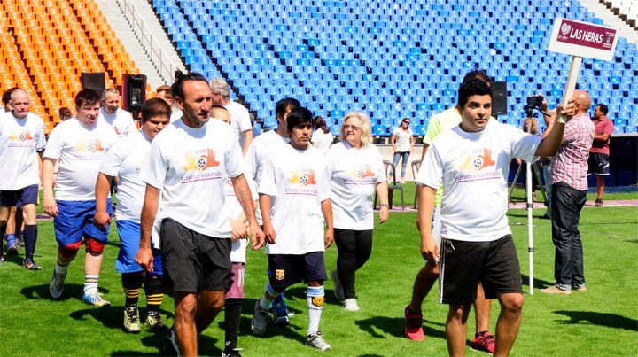 Se disputaron en el Malvinas las finales provinciales de fútbol adaptado