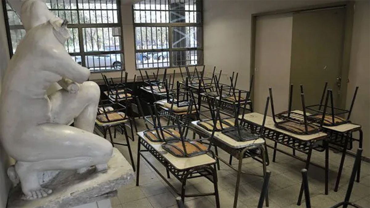 La directora de Bellas Artes denunció que en su escuela el 14% del personal está contagiado o con riesgo de padecer coronavirus.