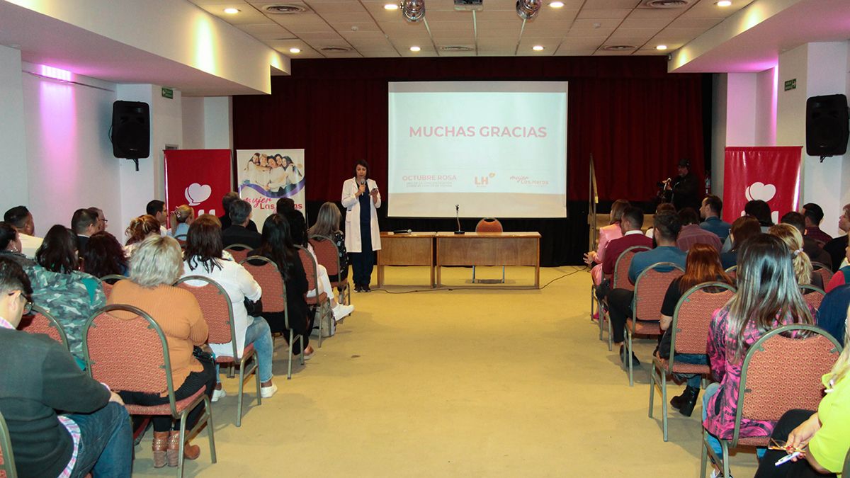 El lanzamiento de las acciones informativas y preventivas contra el cáncer de mama en Las Heras. 