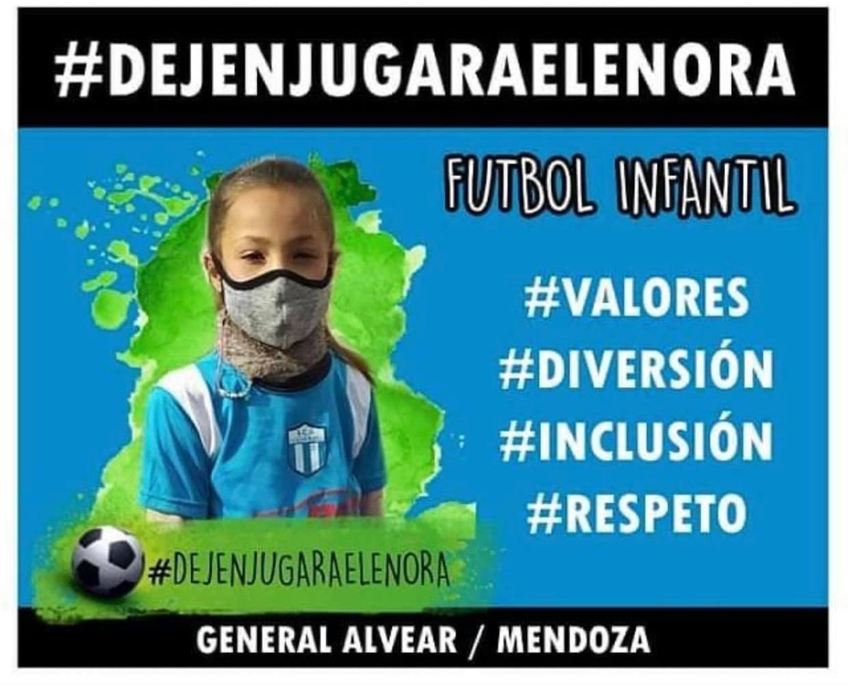 Eleonora Giunchi podr&aacute; jugar al f&uacute;tbol infantil con sus amigos varones