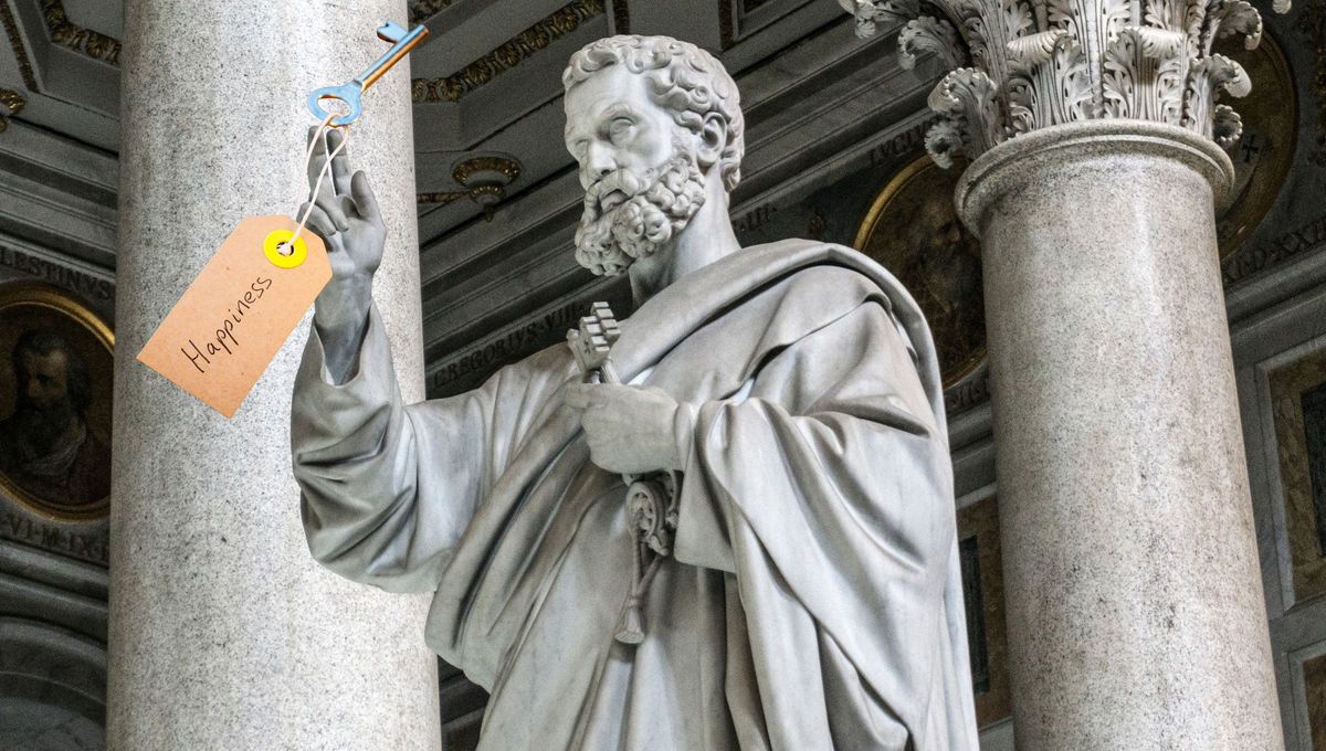 Uno no halla la felicidad en agentes externos como la riqueza y el poder, sino haciendo lo correcto. Uno no halla la felicidad en agentes externos como la riqueza y el poder, sino haciendo lo correcto.