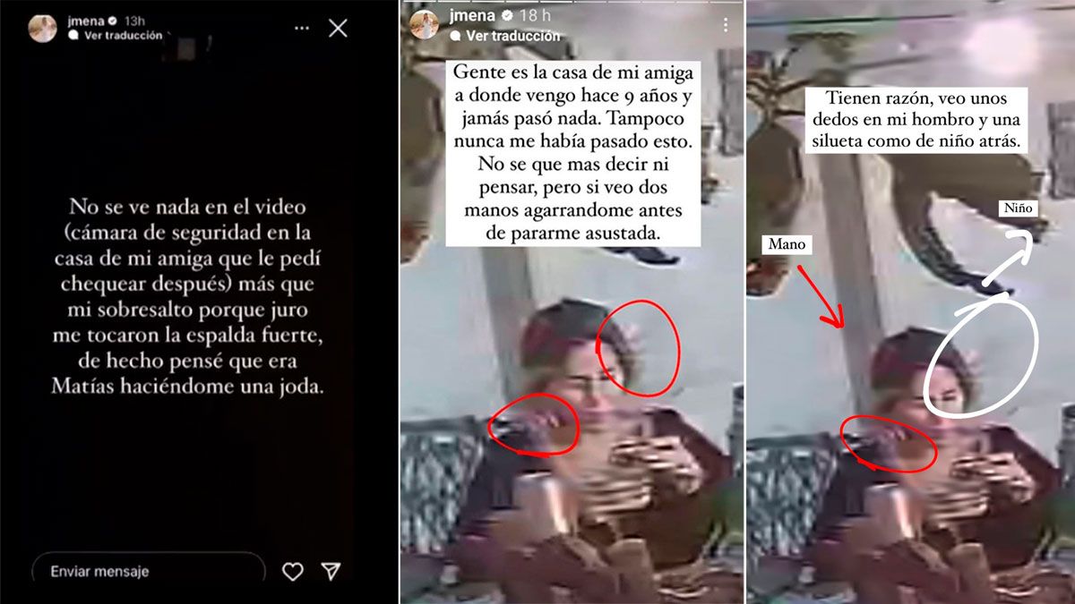 Las primeras historias que compartió Jimena Barón en Instagram buscando alguna respuesta a lo que vivió.