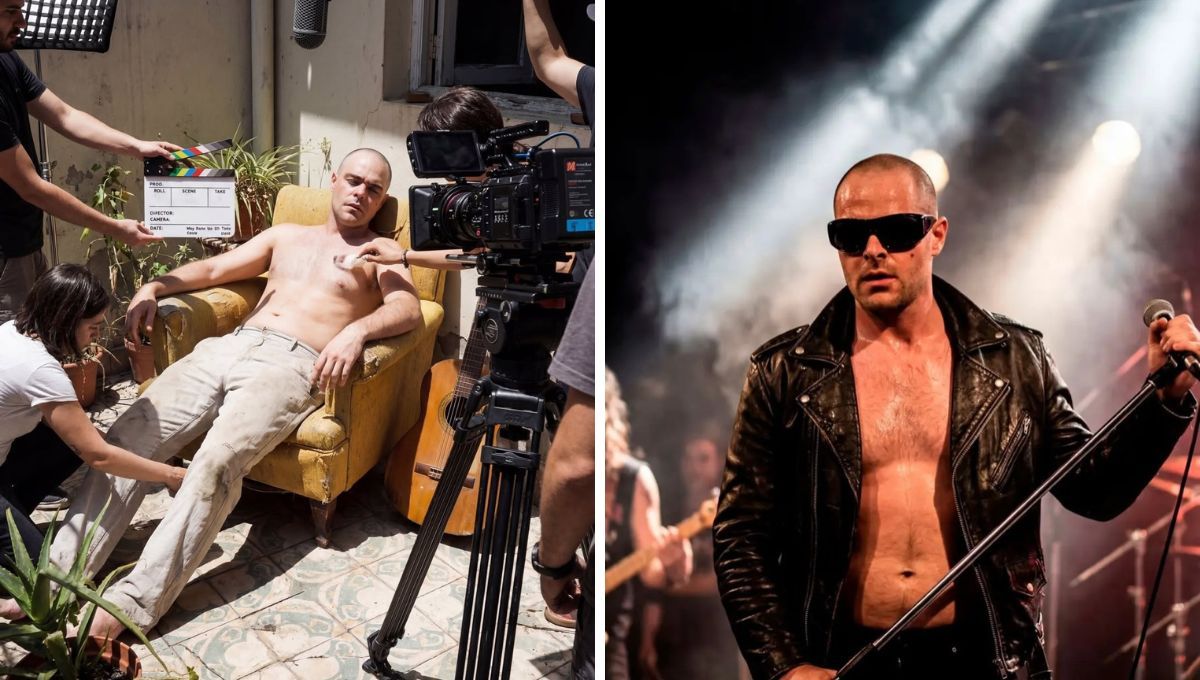 Peter Lanzani como Luca Prodan para "Viejos Vinagres".&nbsp;