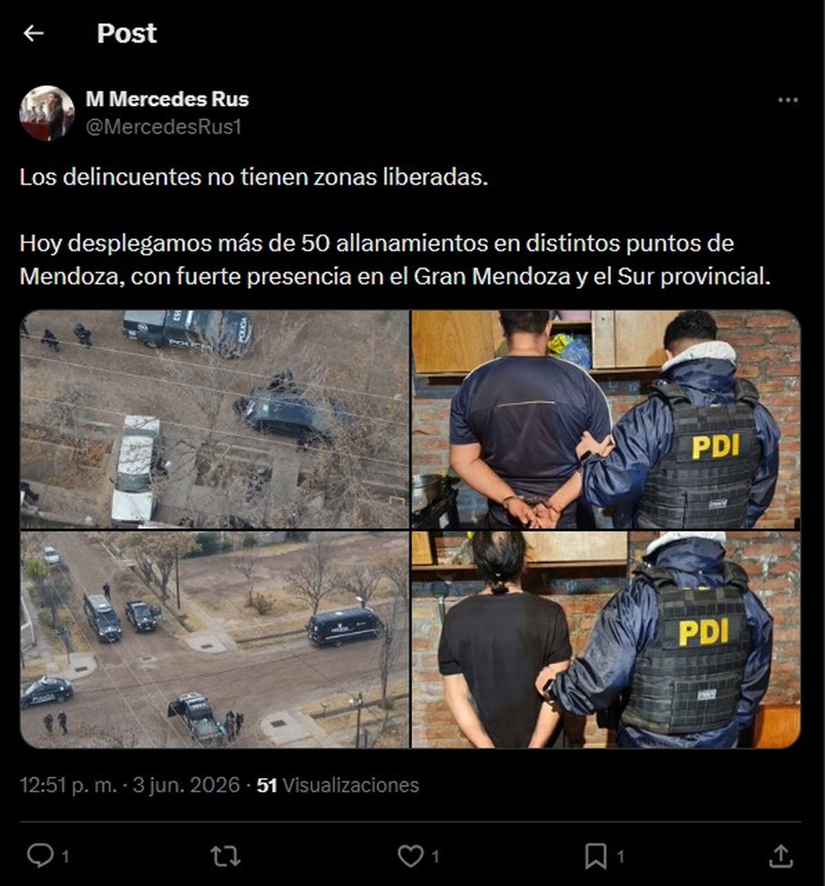 Mensaje de la ministra de Seguridad “seguiremos avanzando contra quienes afectan la convivencia” Mensaje de la ministra de Seguridad “seguiremos avanzando contra quienes afectan la convivencia”