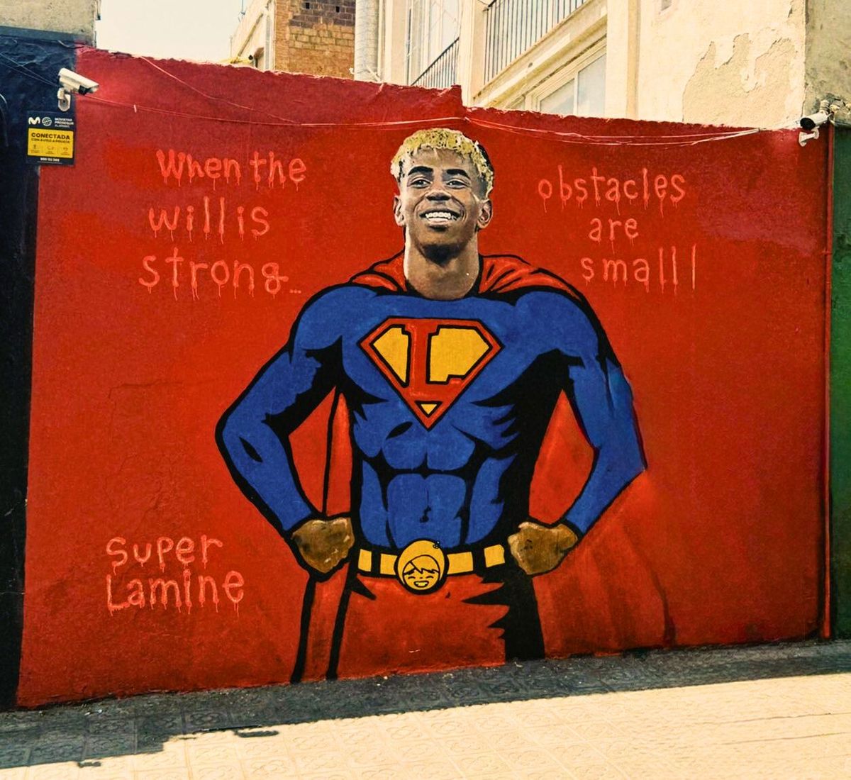 El mural ya fue restaurado.