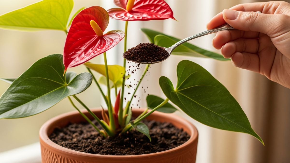 Conocé los beneficios del café sobre tus anturios.