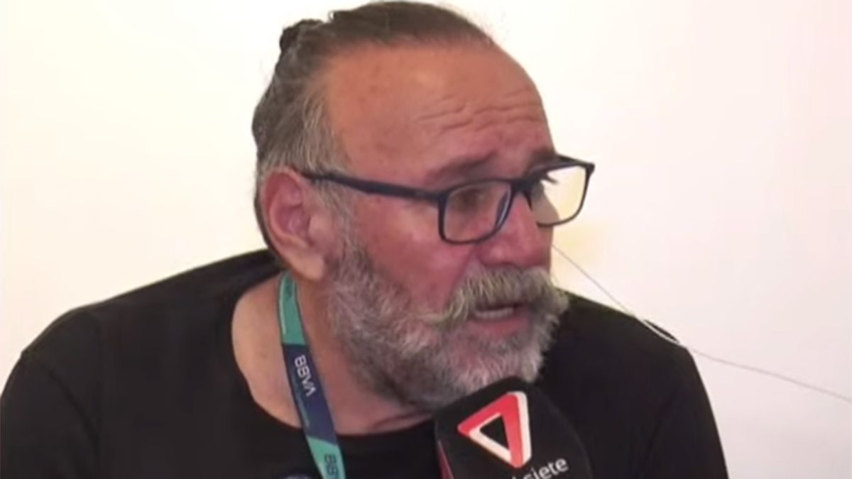 Cacho Garay, visiblemente afectado ante las cámaras del 7.