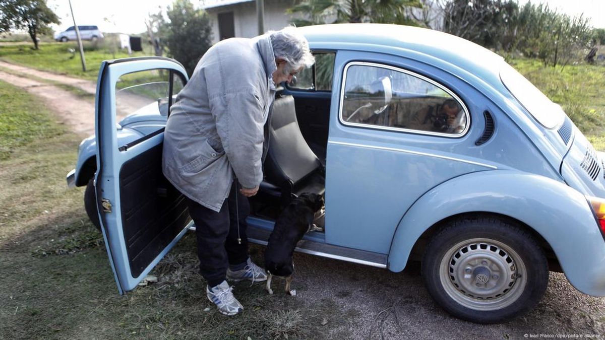 Mujica se movilizaba siempre en su "Escarabajo". Mujica se movilizaba siempre en su "Escarabajo".